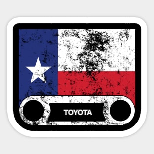 FJ40 Bezel with Texas Flag Sticker